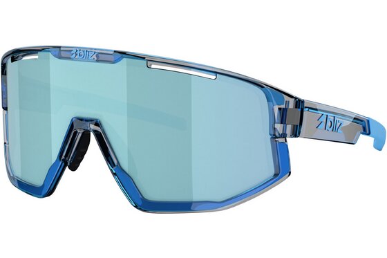 Fahrradbrillen - Bliz Fusion Small Transparent Blue - Smoke w Ice Blue Multi