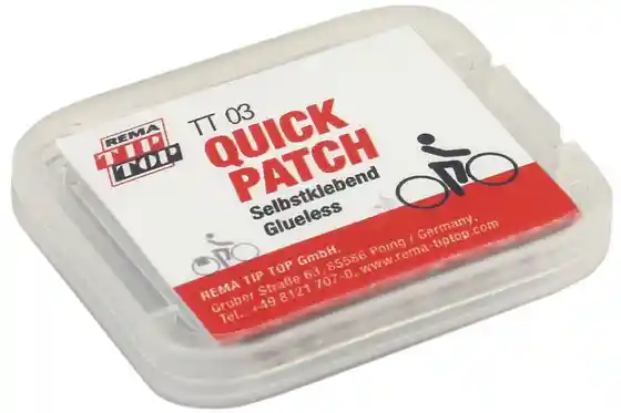 Pannenschutz - TipTop TT03 Quick Patch Schlauchreparatur Set - selbstklebend
