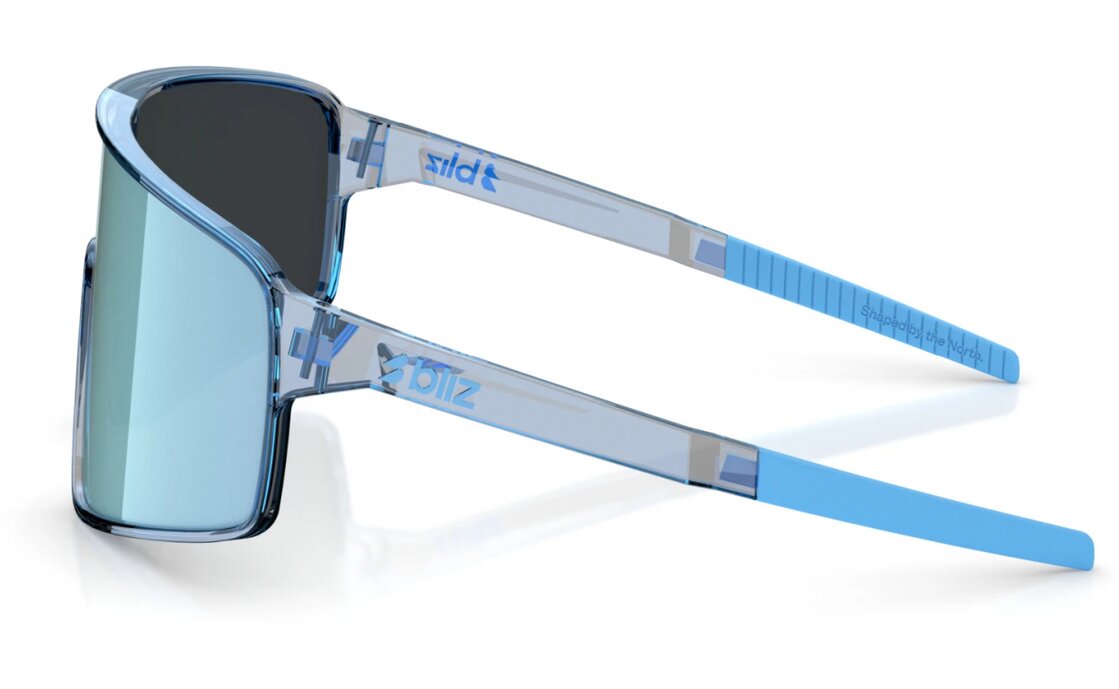 Bliz P001 Transparent Blue - Smoke w Ice Blue Multi