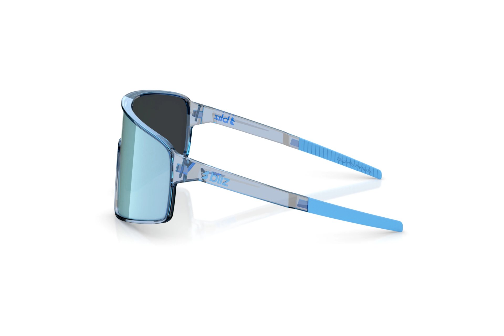 Bliz P001 Transparent Blue - Smoke w Ice Blue Multi