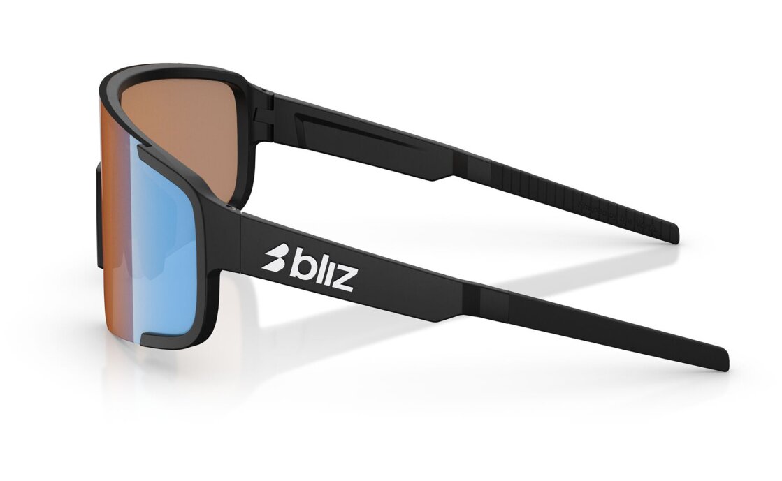 Bliz P003 Matte Black - Orange w Blue Multi