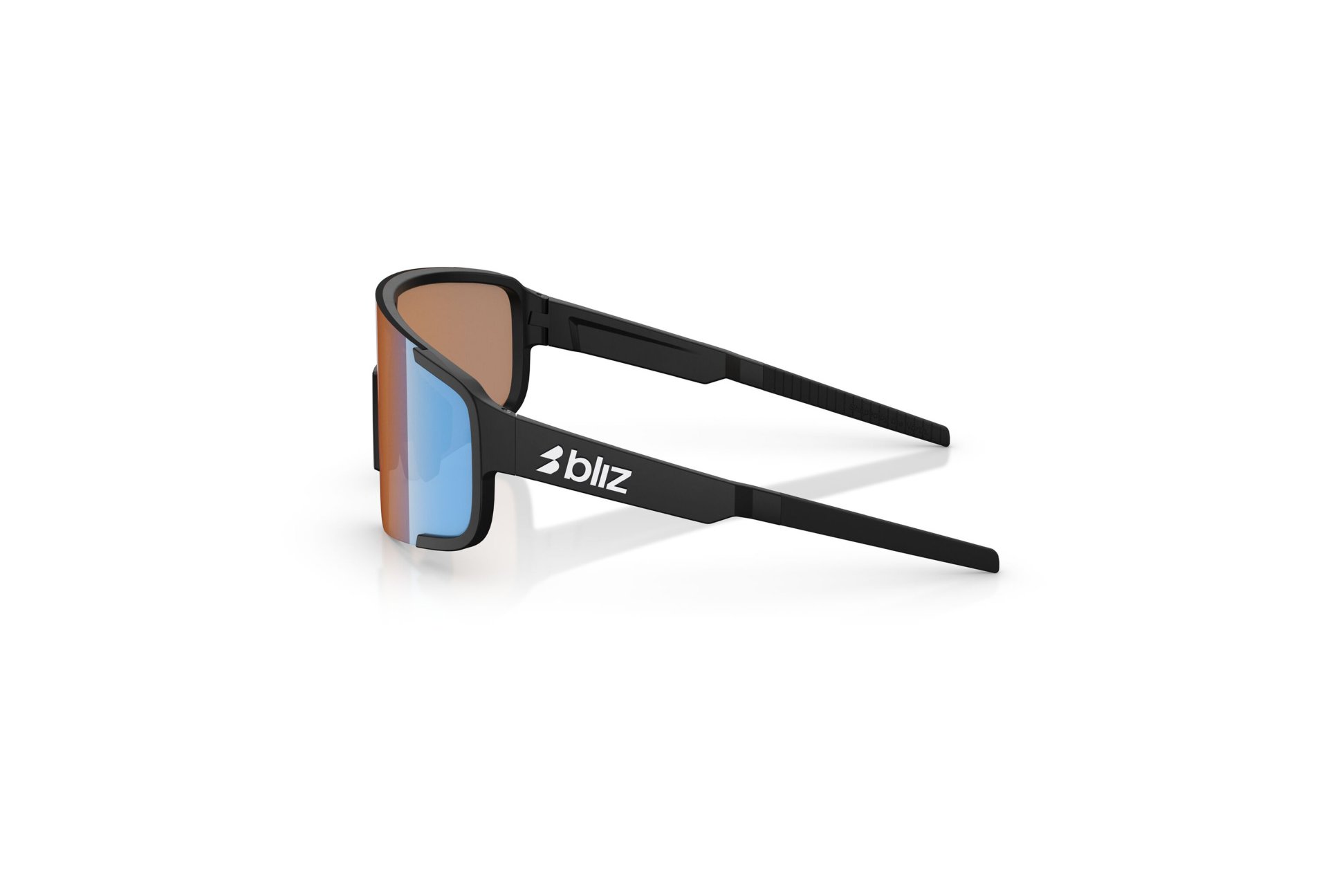 Bliz P003 Matte Black - Orange w Blue Multi