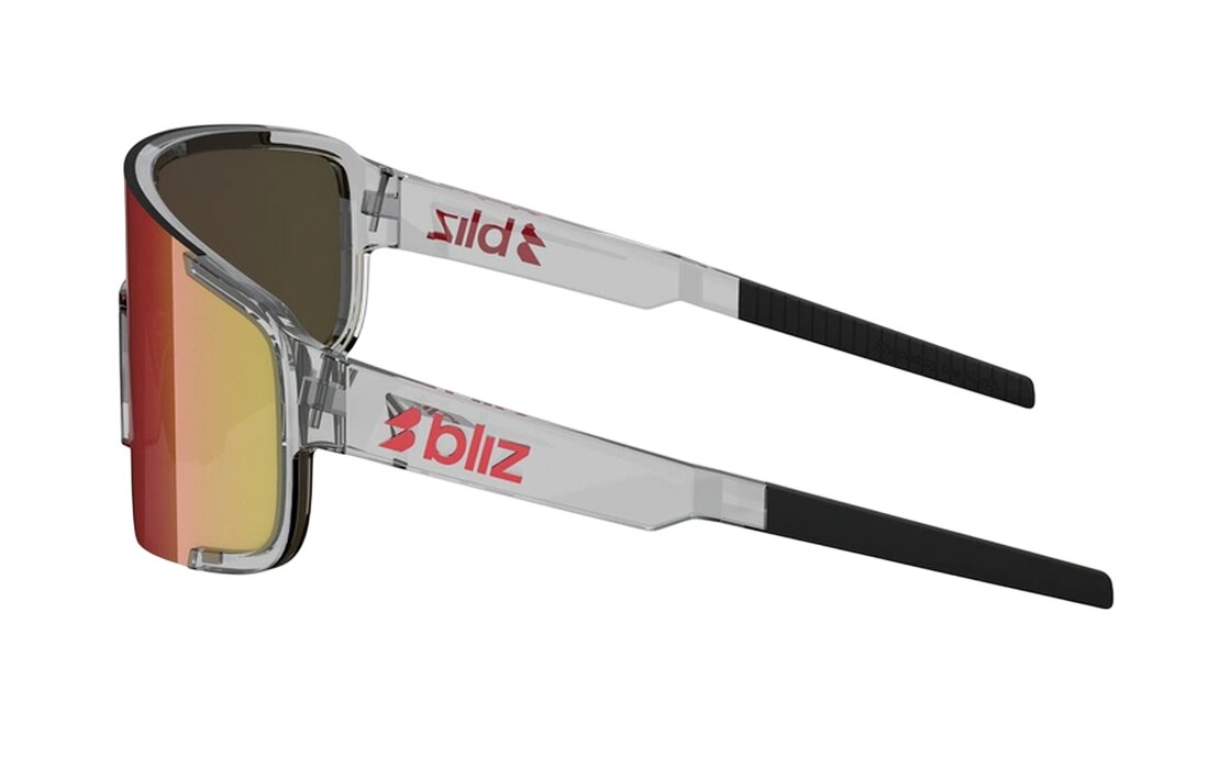 Bliz P003 Transparent Dark Grey - Brown w Red Multi