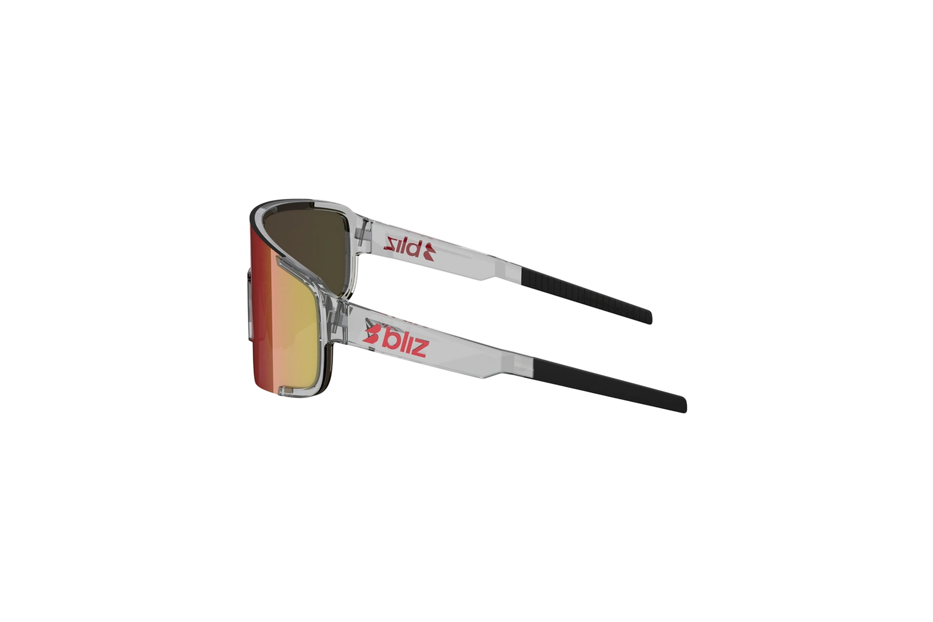 Bliz P003 Transparent Dark Grey - Brown w Red Multi