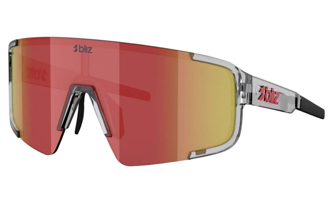 Bliz P003 Transparent Dark Grey - Brown w Red Multi