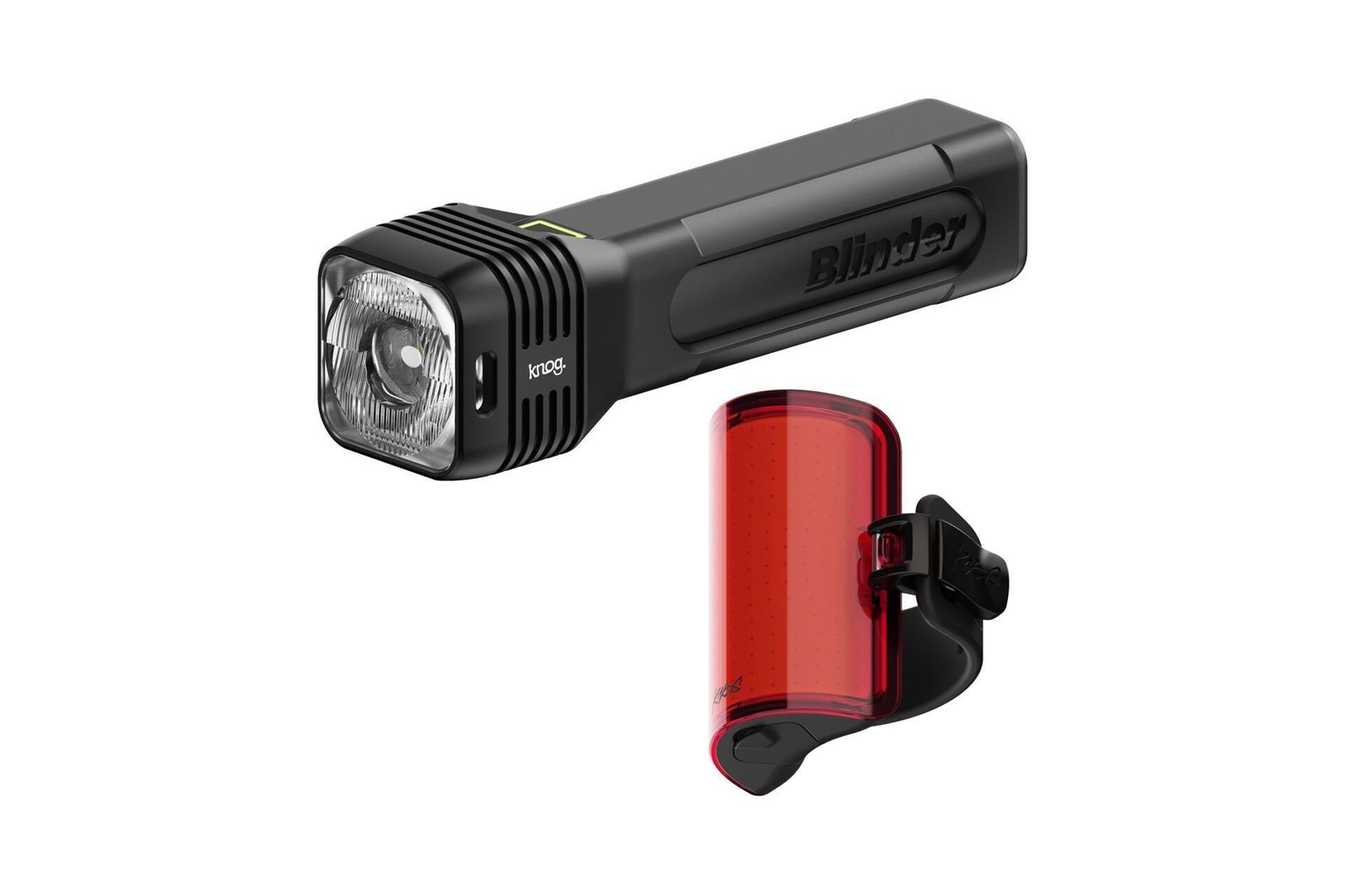Knog Blinder 120 + Cobber Twinpack Akku Beleuchtungsset StVZO
