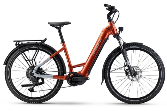 mit Beleuchtung - E-Trekkingbikes - Haibike Trekking 4 - 720 Wh - 27,5 Zoll - Tiefeinsteiger - 2025