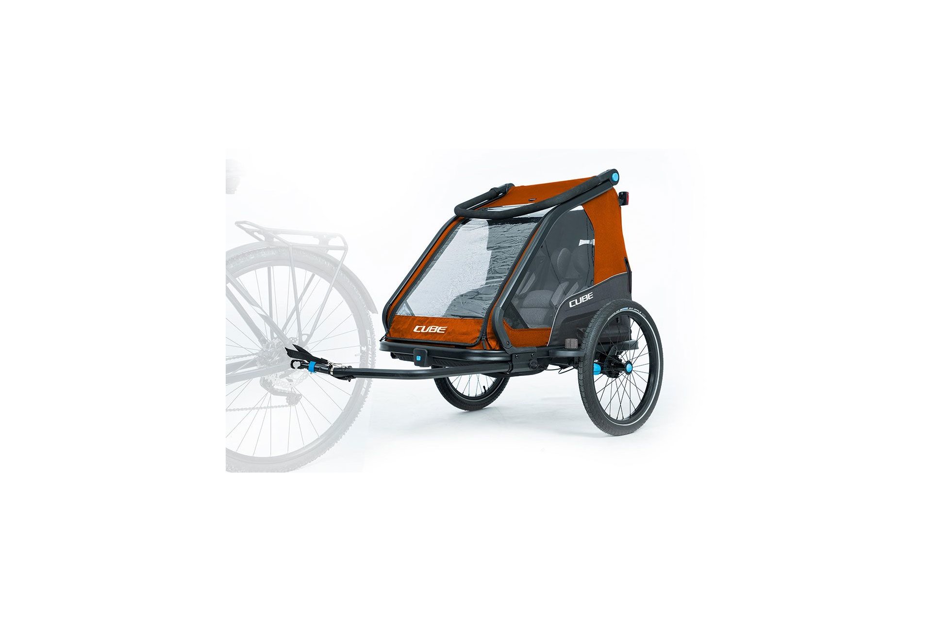 Cube Kinder Fahrradanhänger Double CMPT X Actionteam