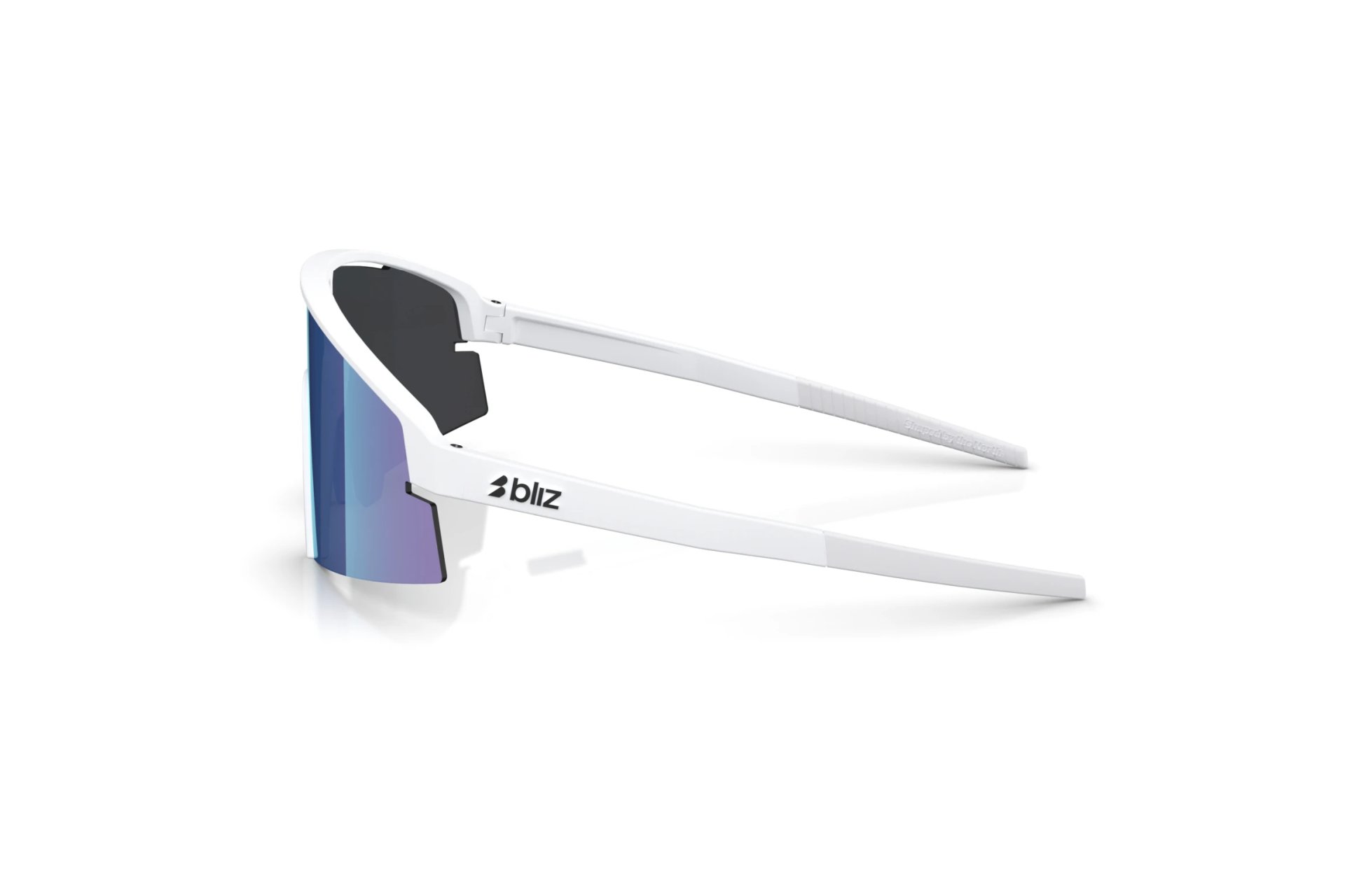 Bliz P006 Matte White - Smoke w blue multi