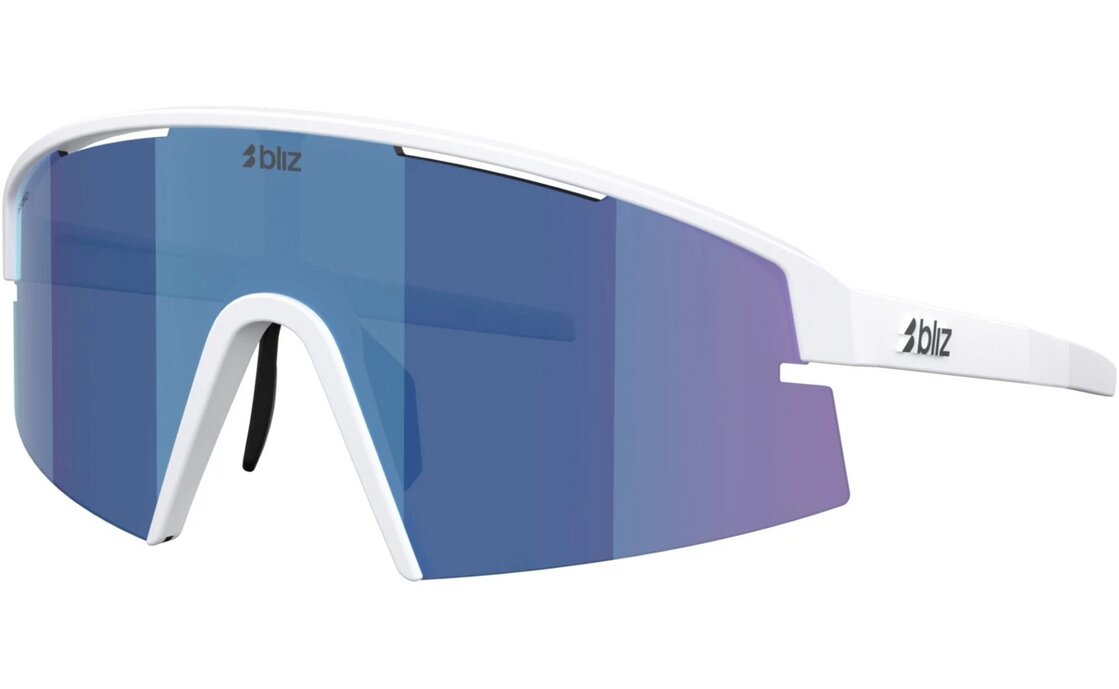 Bliz P006 Matte White - Smoke w blue multi