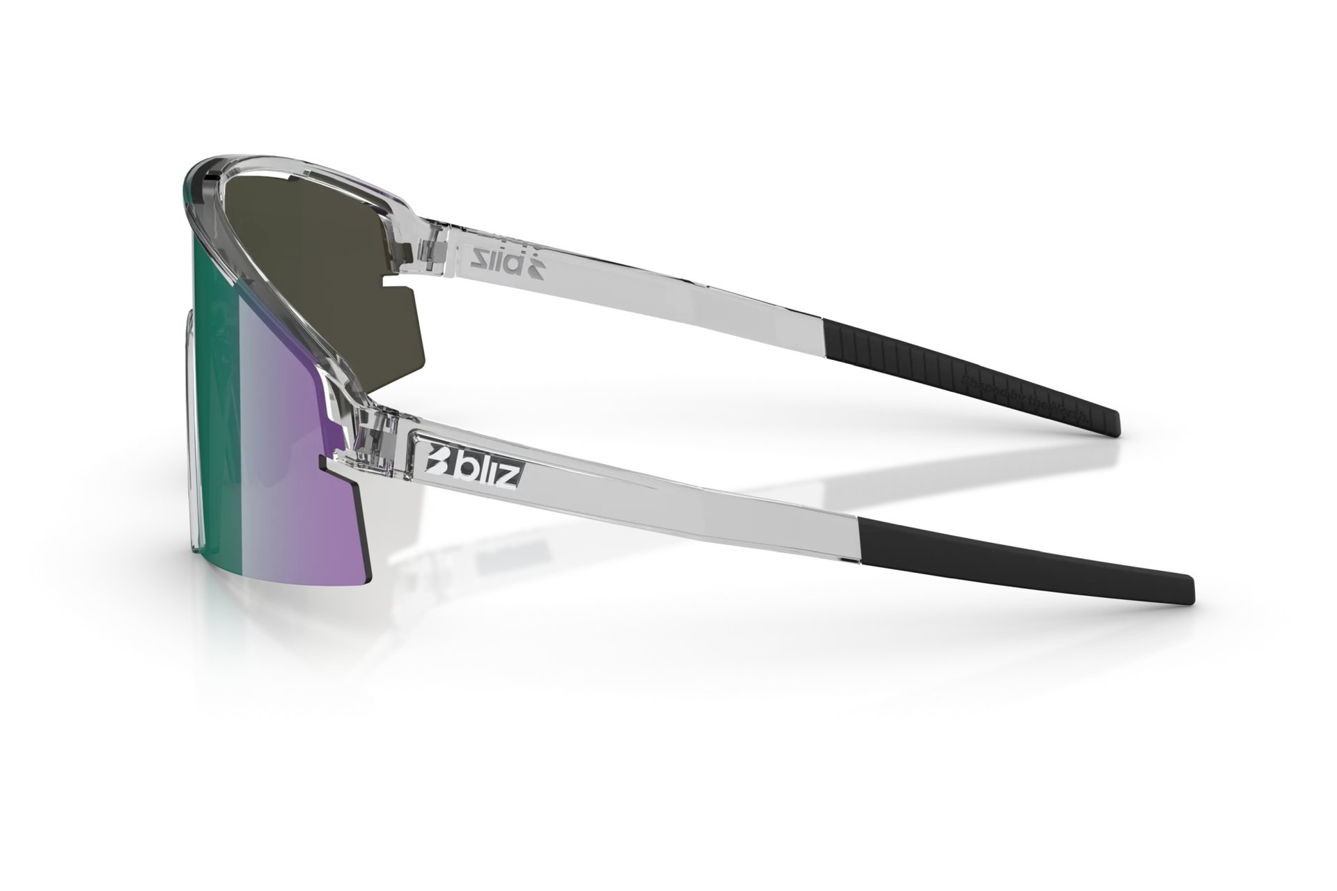 Bliz P006s Crystal Black - Green w green multi