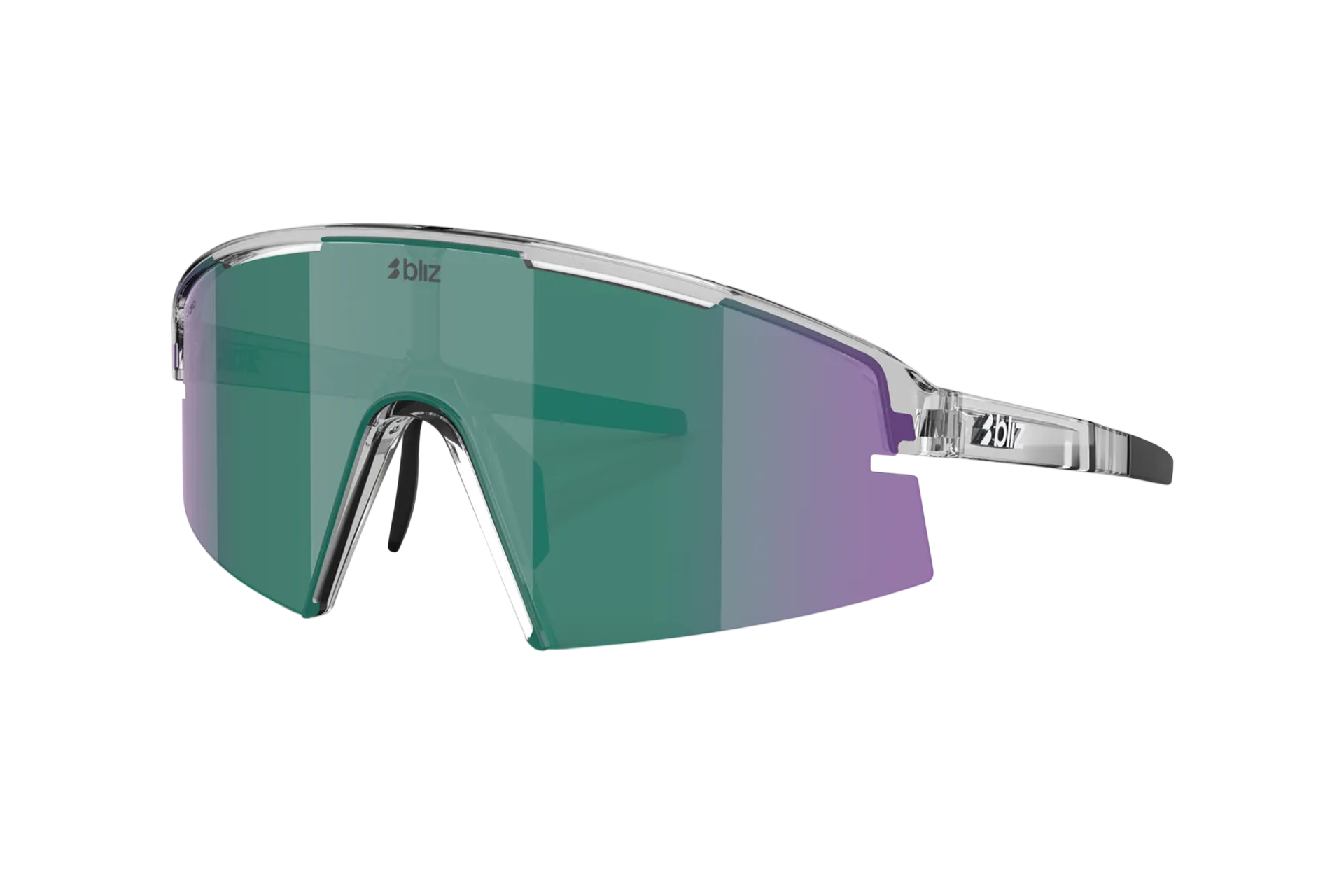 Bliz P006s Crystal Black - Green w green multi