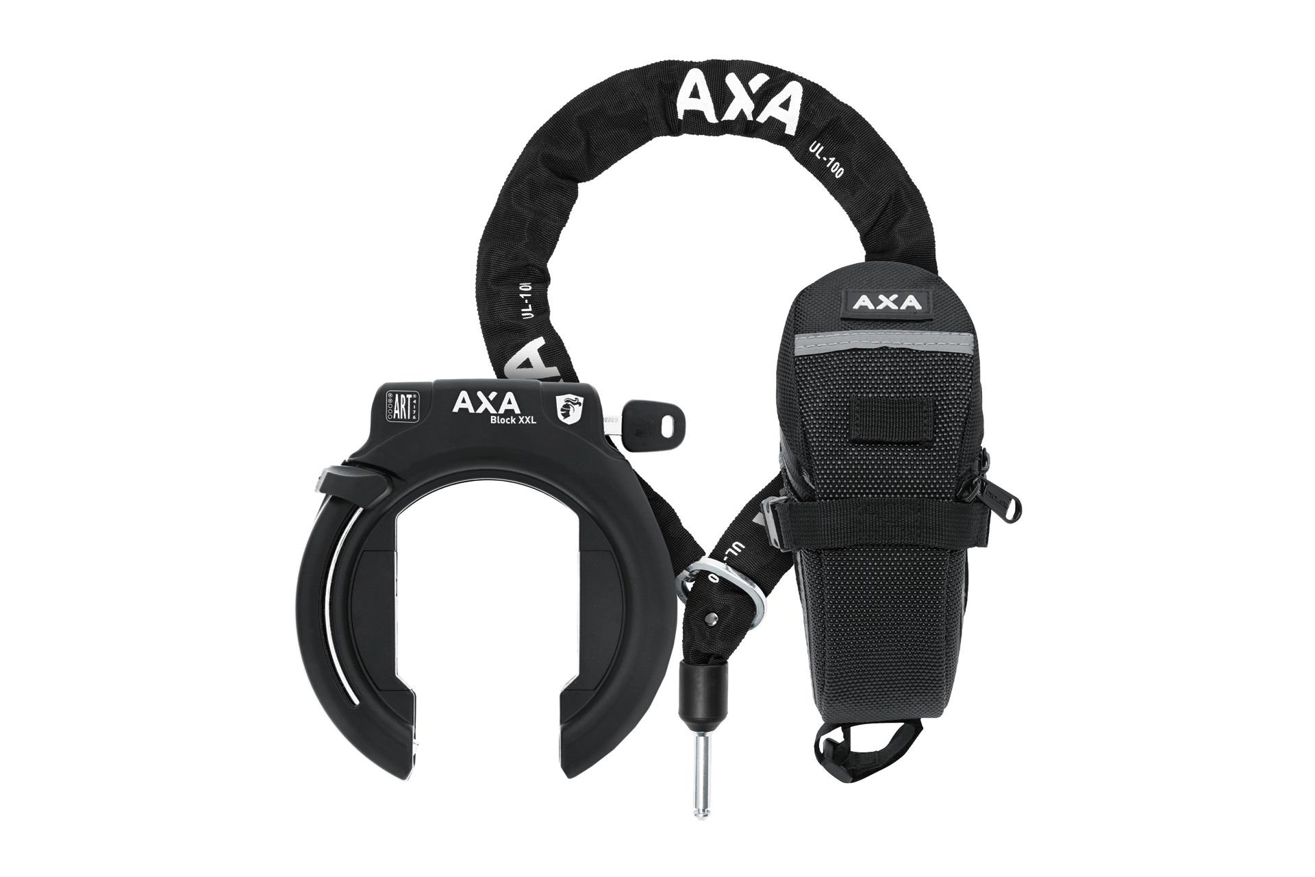 AXA Set Block XXL Rahmenschloss + ULC100 Kette + Tasche