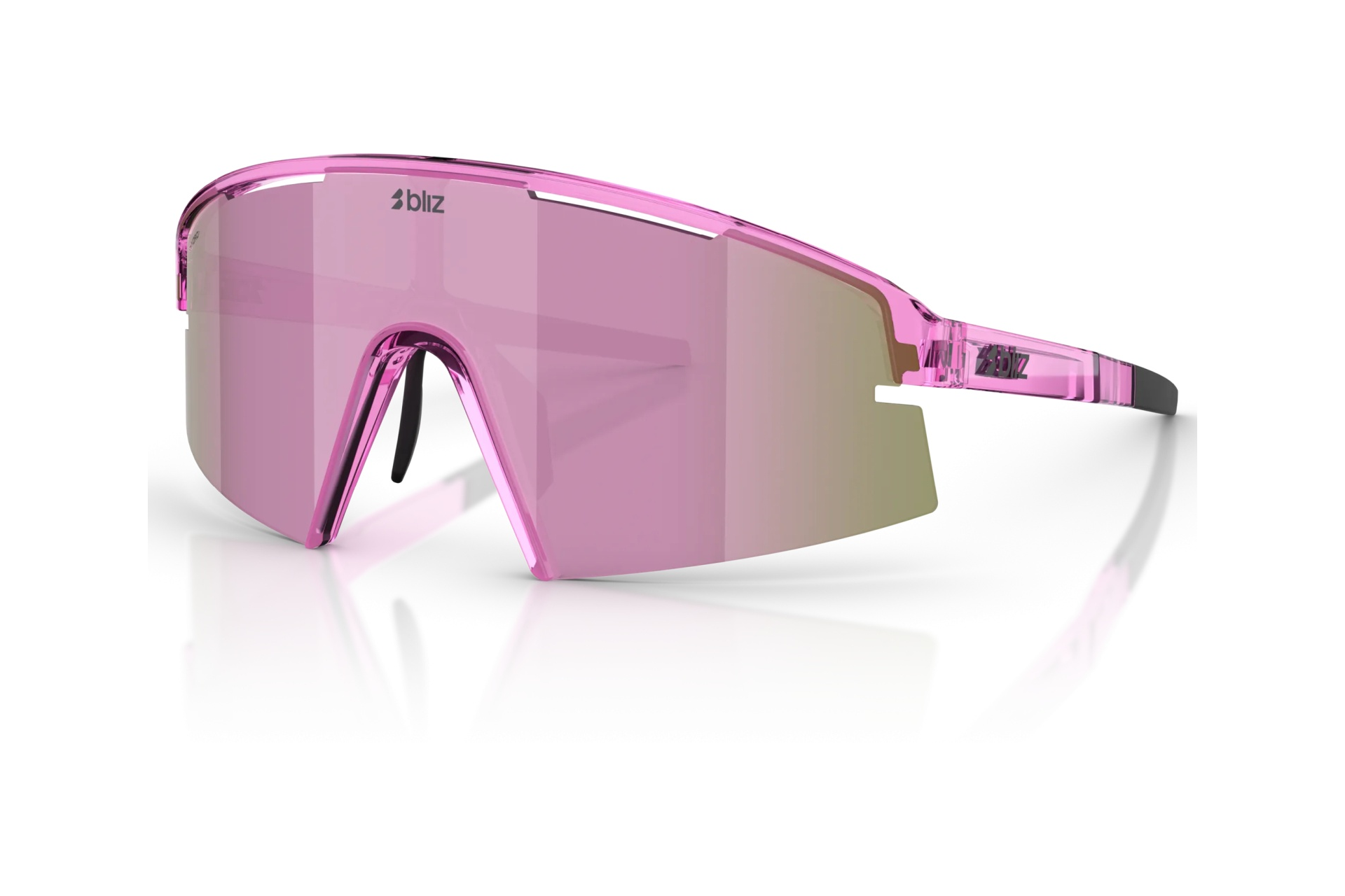 Bliz P006s Transparant Pink - Brown w rose multi
