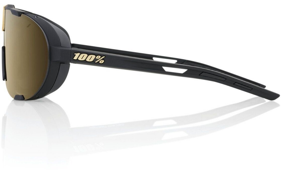 100 Percent Westcraft Soft Tact Black / Soft Gold Mirror Lens