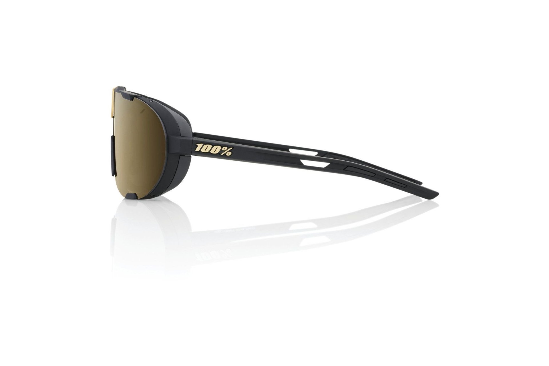 100 Percent Westcraft Soft Tact Black / Soft Gold Mirror Lens