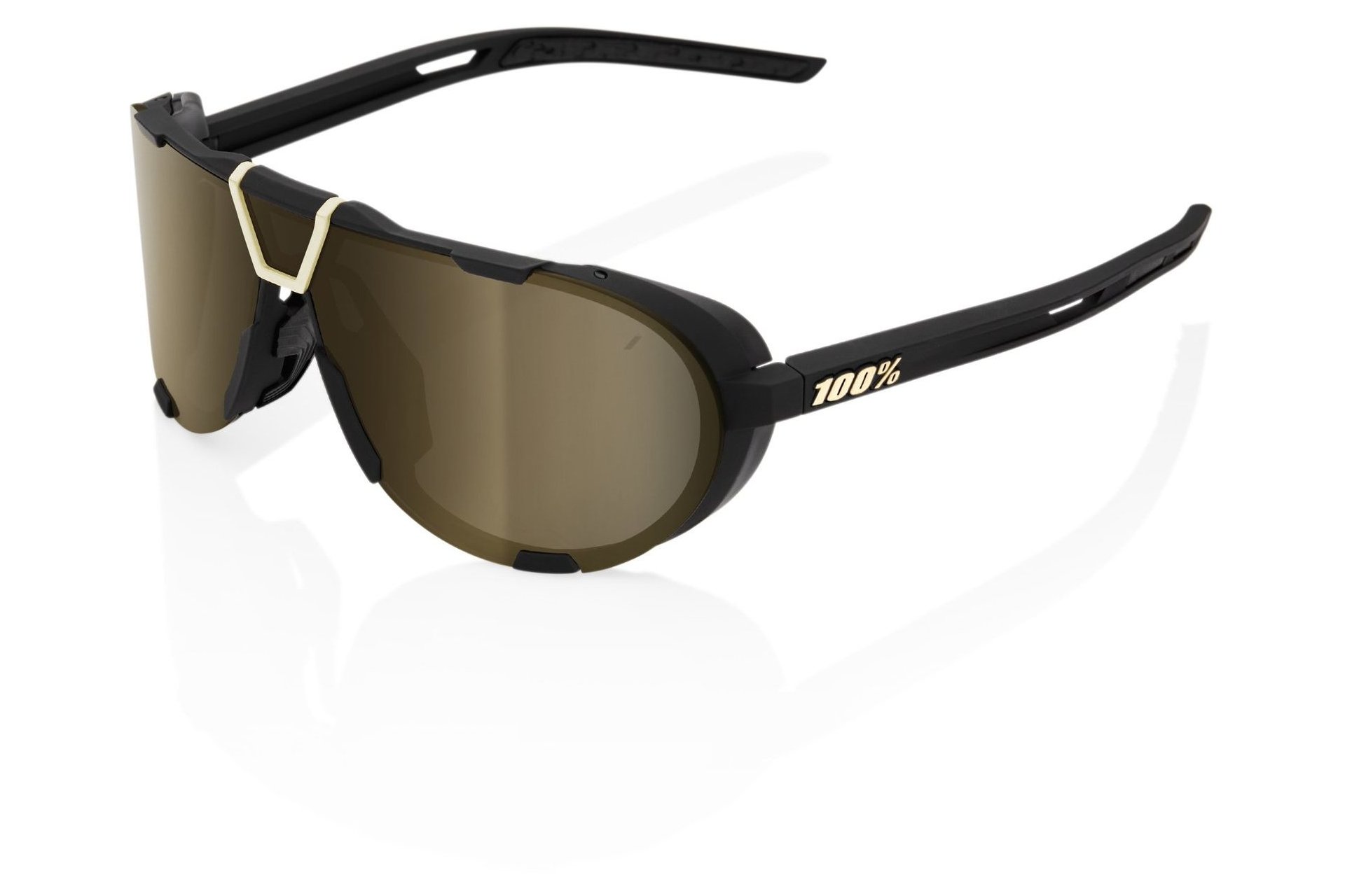 100 Percent Westcraft Soft Tact Black / Soft Gold Mirror Lens