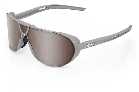 100 Percent - Fahrradbrillen - 100 Percent Westcraft Soft Tact Cool Grey / HiPER Crimson Silver Mirror
