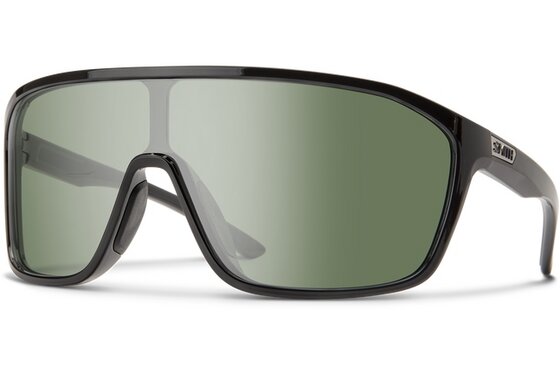 Sport-Sonnenbrillen - Smith Boomtown Matte Black - ChromaPop Polar Black