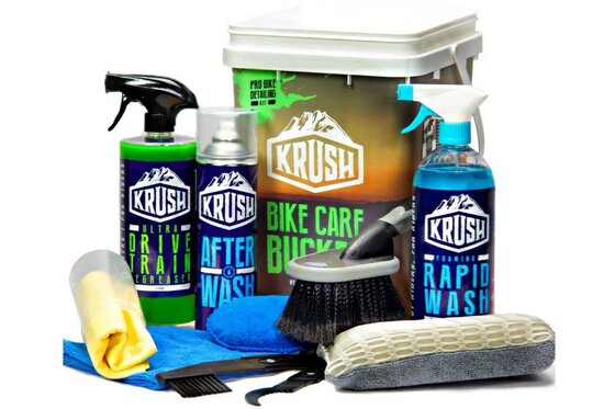 Reinigungs-& Pflegesets - KRUSH Pro Cleaning Bike Care Set inkl. Wascheimer