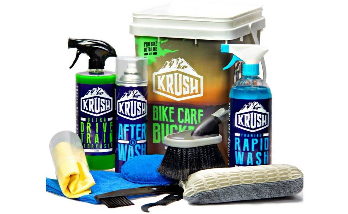 KRUSH Pro Cleaning Bike Care Set inkl. Wascheimer