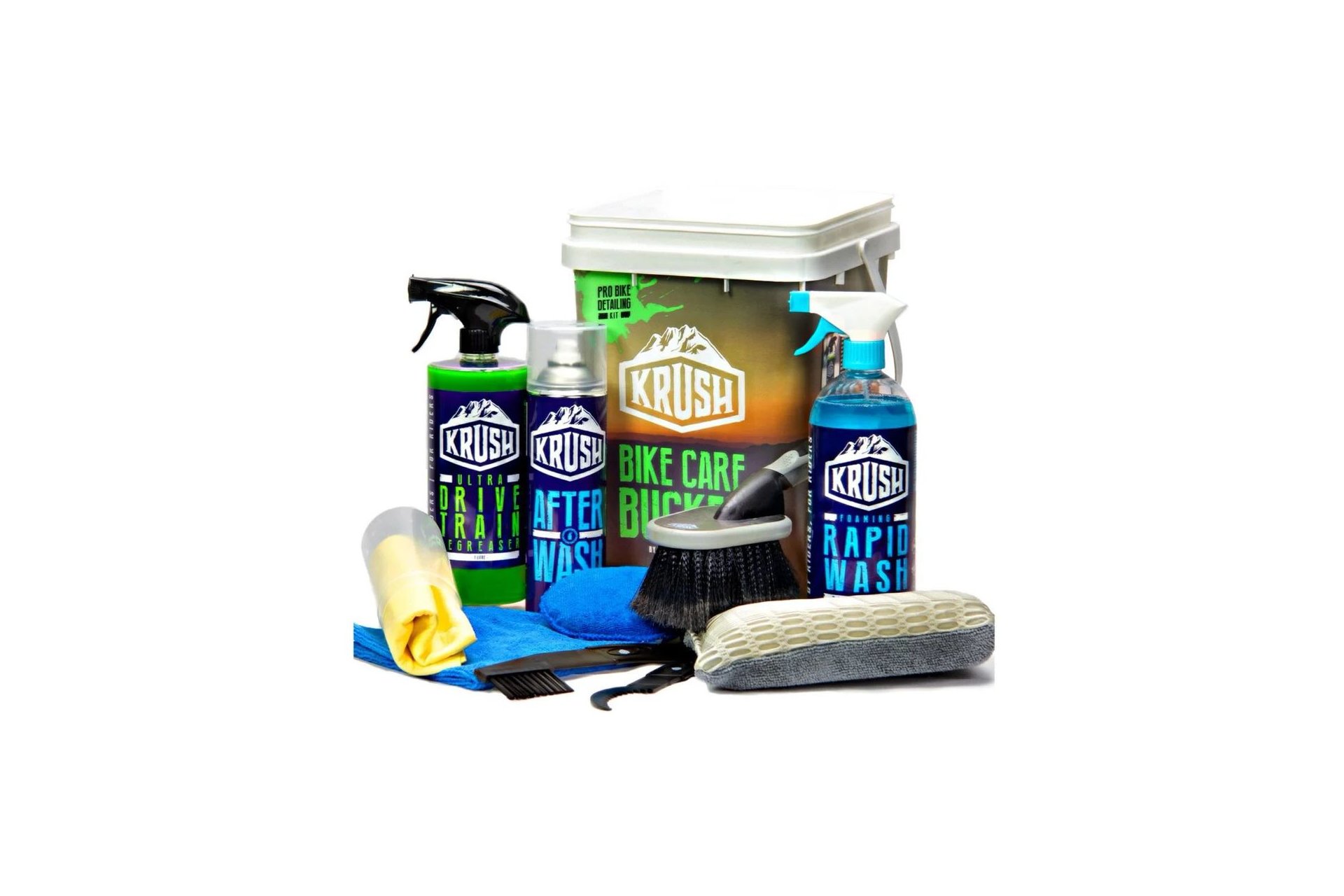 KRUSH Pro Cleaning Bike Care Set inkl. Wascheimer