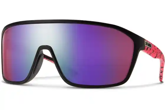 Sport-Sonnenbrillen - Smith Boomtown Matte Wild Child - ChromaPop Polar Violet Mirror