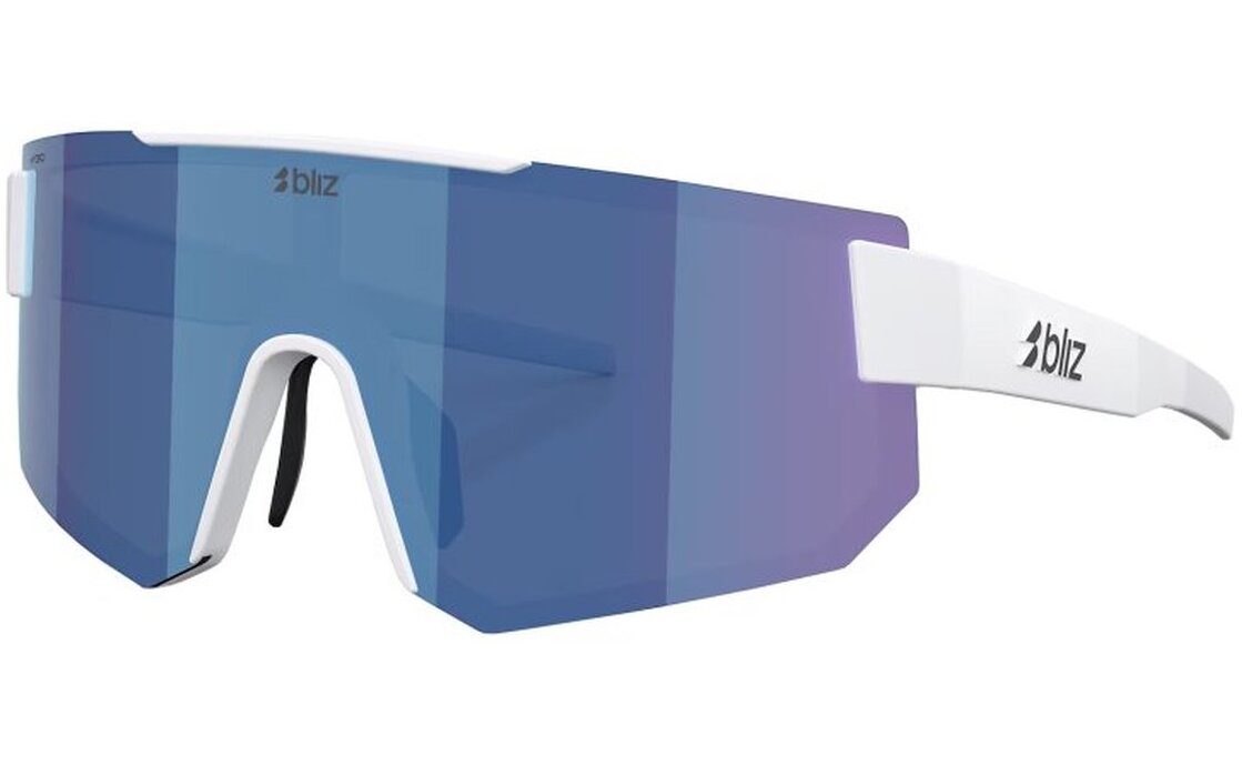 Bliz P005 Matte White - Smoke w Blue multi