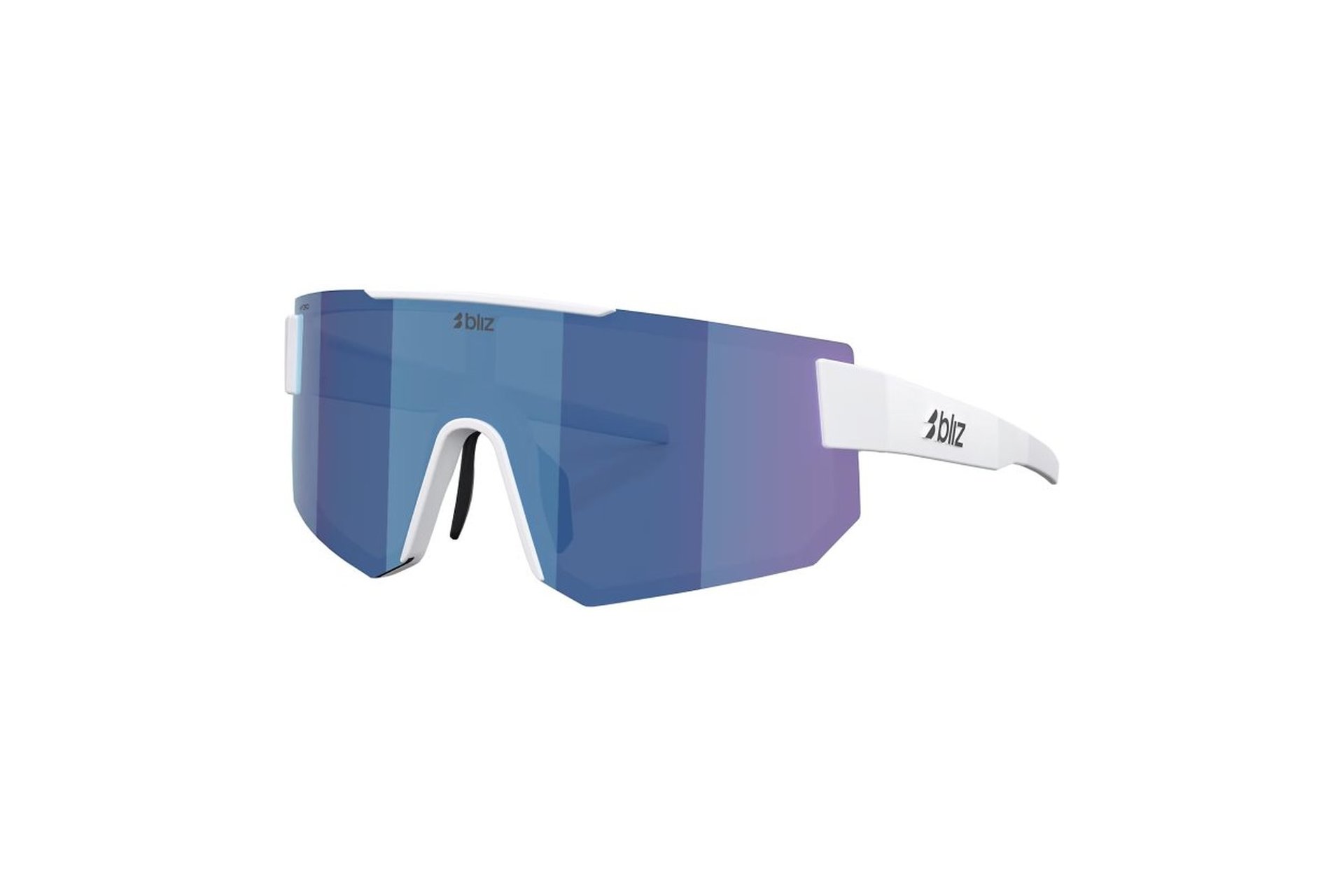 Bliz P005 Matte White - Smoke w Blue multi