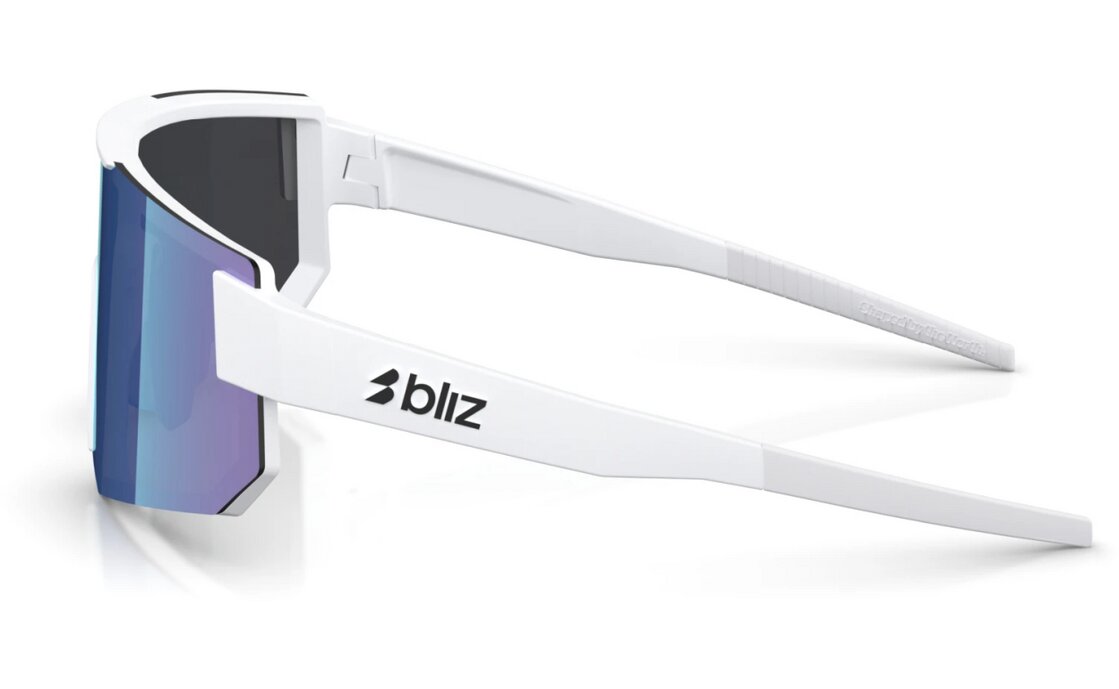 Bliz P005 Matte White - Smoke w Blue multi