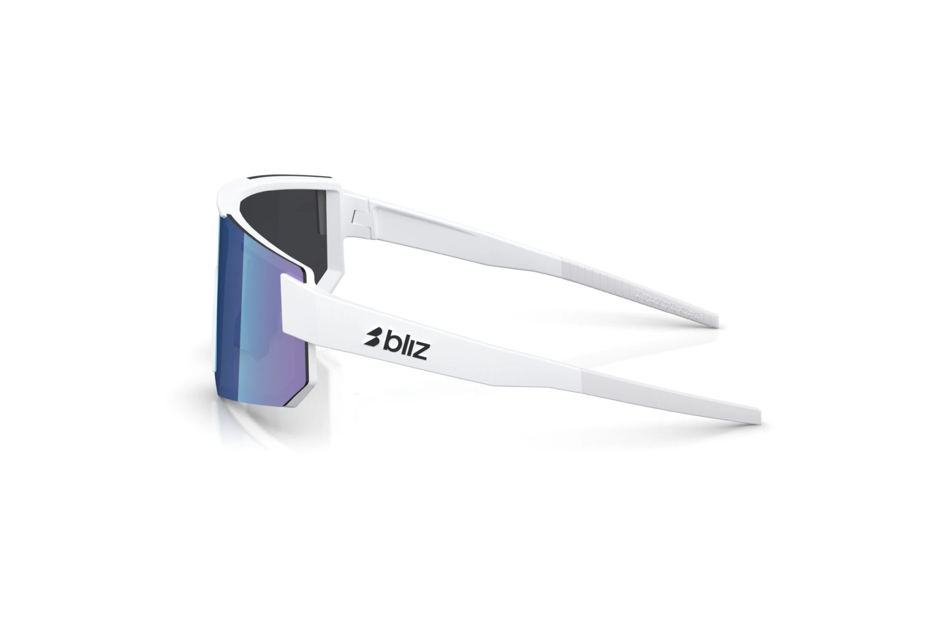 Bliz P005 Matte White - Smoke w Blue multi