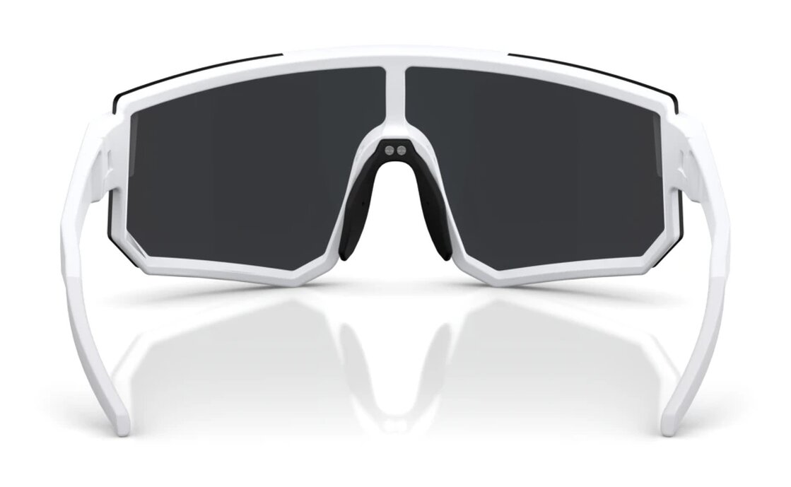 Bliz P005 Matte White - Smoke w Blue multi