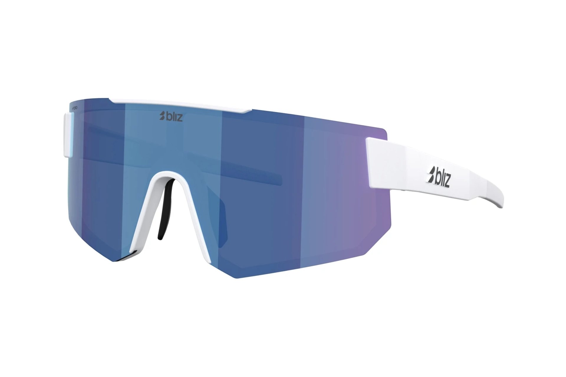 Bliz P005 Matte White - Smoke w Blue multi