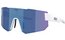 Bliz P005 Matte White - Smoke w Blue multi