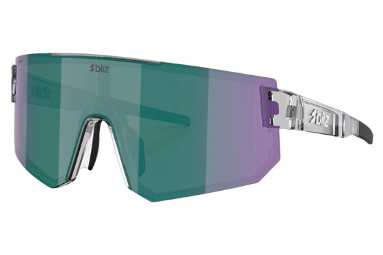 Fahrradbrillen - Bliz P005s Crystal Black - Green w Green multi