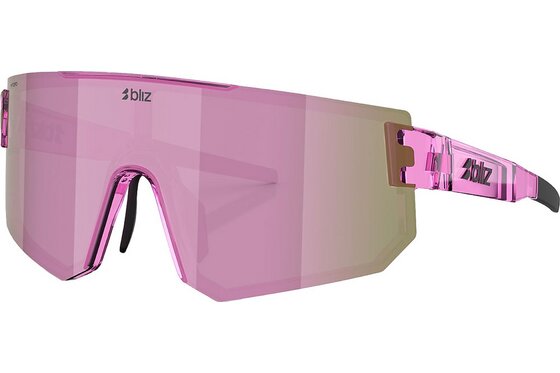 Fahrradbrillen - Bliz P005s Transparent Pink - Brown w rose multi