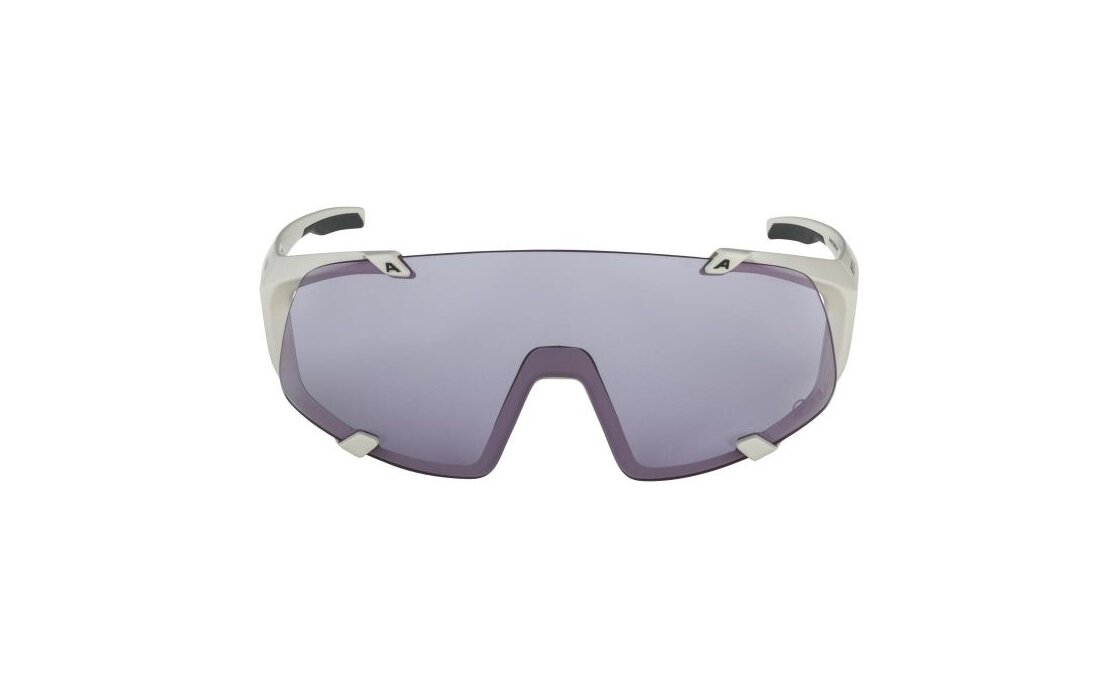 Alpina Hawkeye S Q-Lite V cool-grey matt / Vario purple mirror lens