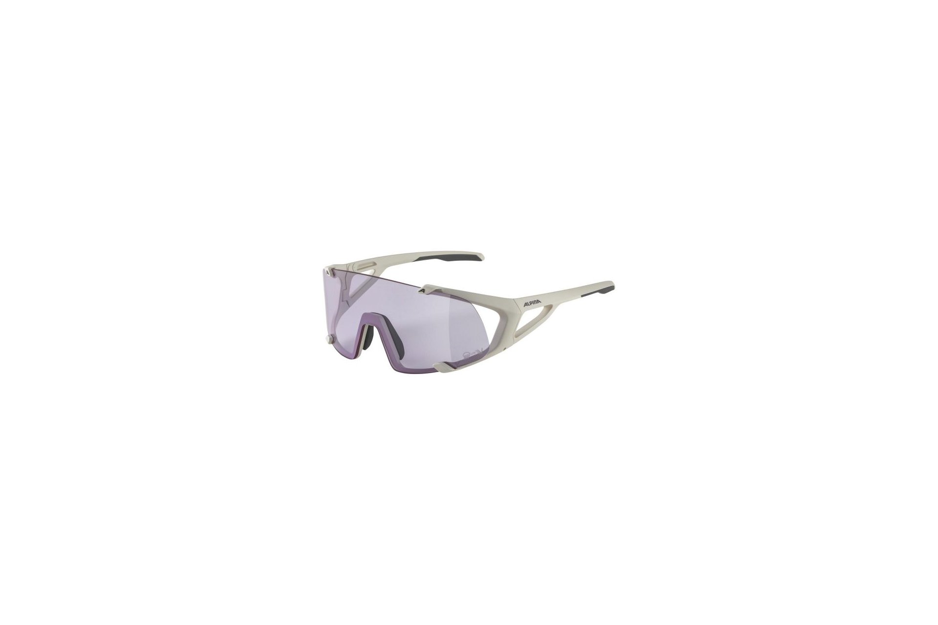 Alpina Hawkeye S Q-Lite V cool-grey matt / Vario purple mirror lens