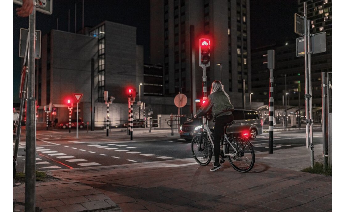 AXA Juno mit Bremslichtfunktion Rücklicht für E-Bike 6-12 V