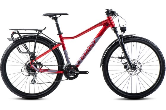 mit Beleuchtung - Trekkingräder - Ghost Lanao EQ 27.5 AL - 27,5 Zoll - Diamant - 2025