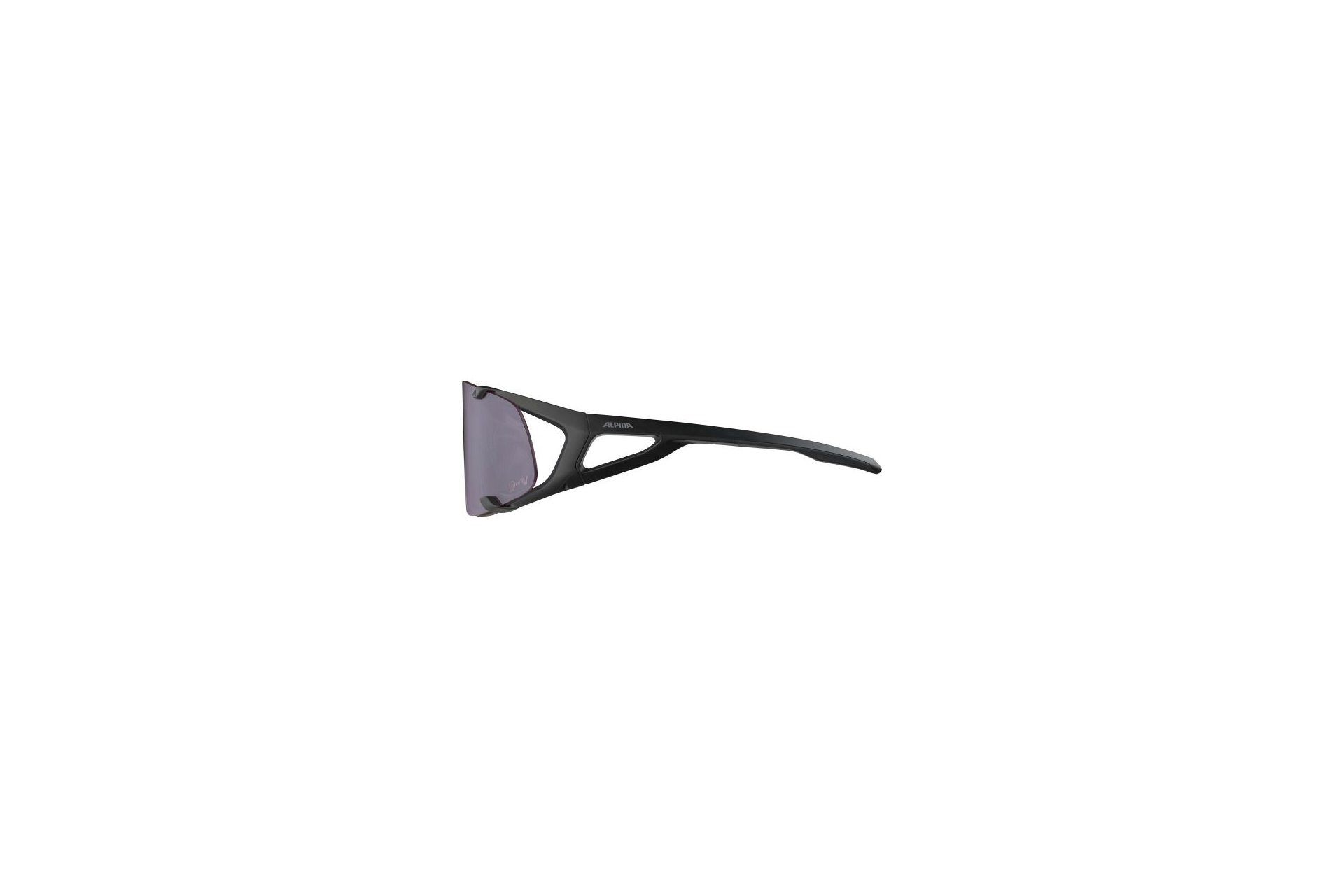 Alpina Hawkeye S Q-Lite V black matt / Varioflex purple mirror lens