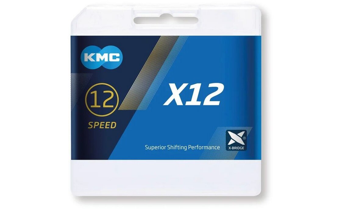 KMC Kette X12 Silber 12-fach, 126 Glieder