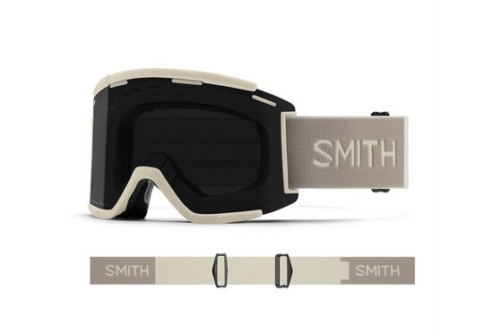 Fahrradzubehör Sale - Smith Squad XL MTB Chalk - ChromaPop Sun Black