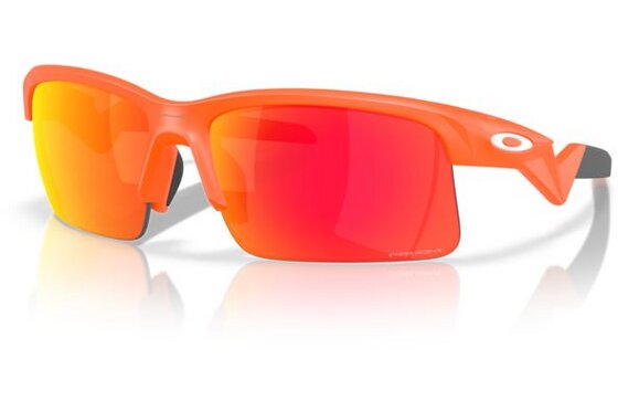 Sport-Sonnenbrillen - Oakley Capacitor Matte Neon Orange/Prizm Ruby