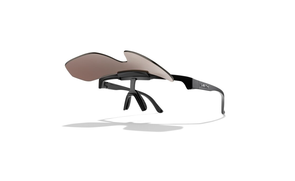 Smith XC Matte Black - ChromaPop Polar Blue Mirror