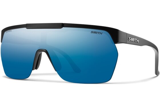 Fahrradzubehör Sale - Smith XC Matte Black - ChromaPop Polar Blue Mirror