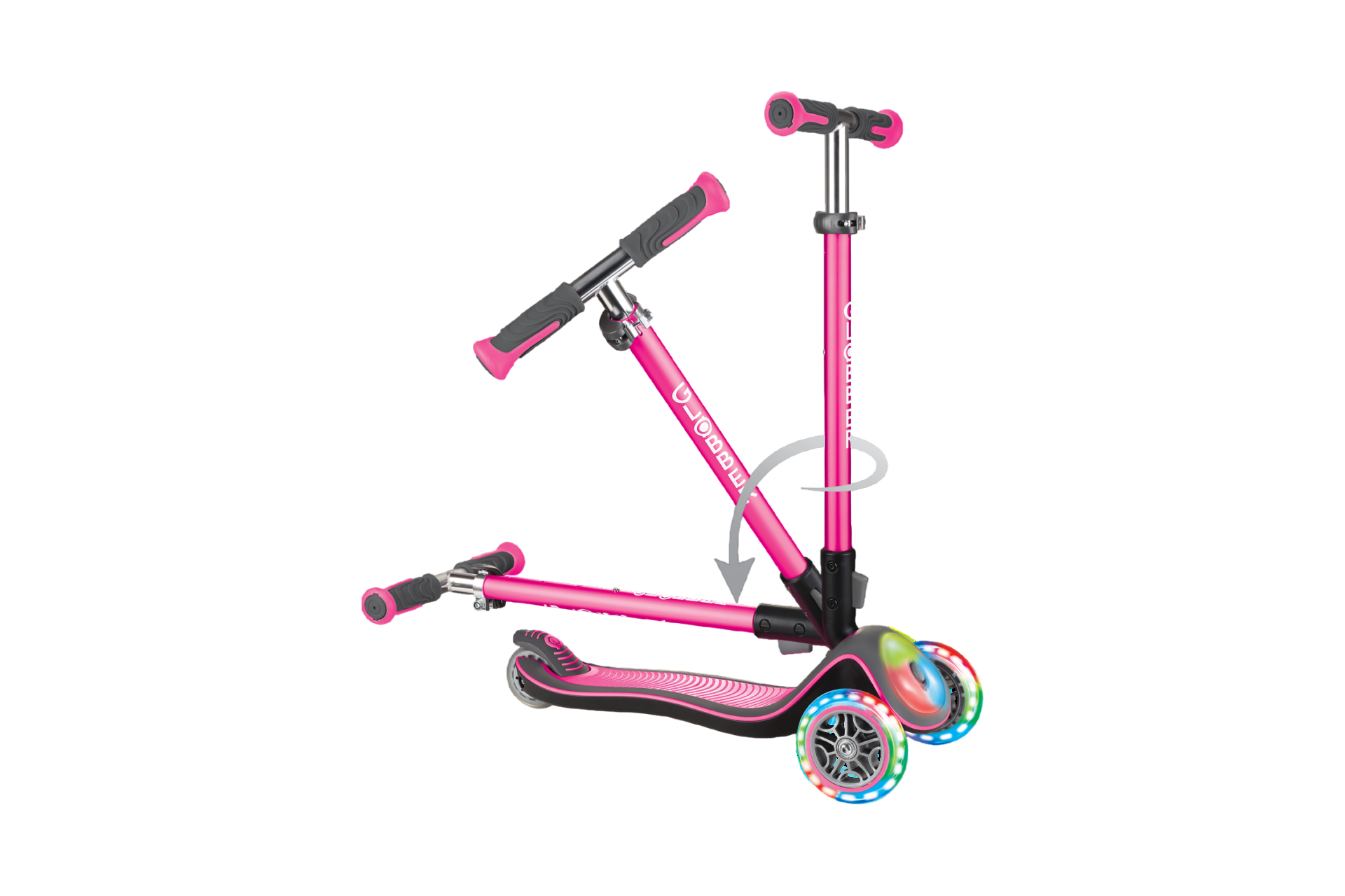 Globber Elite Deluxe Flash Lights, mit Leuchtrollen - 2024
