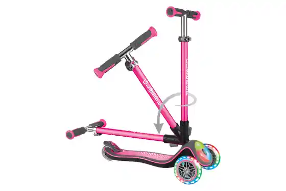 Scooter & Tretroller - Globber Elite Deluxe Flash Lights, mit Leuchtrollen
