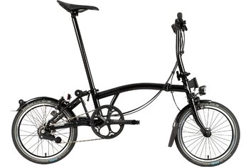 Nabe ohne Rücktritt - Fahrräder - Brompton C-Line Black Edition Explore mit Gepäckträger - 2022 - 16 Zoll - Faltrahmen