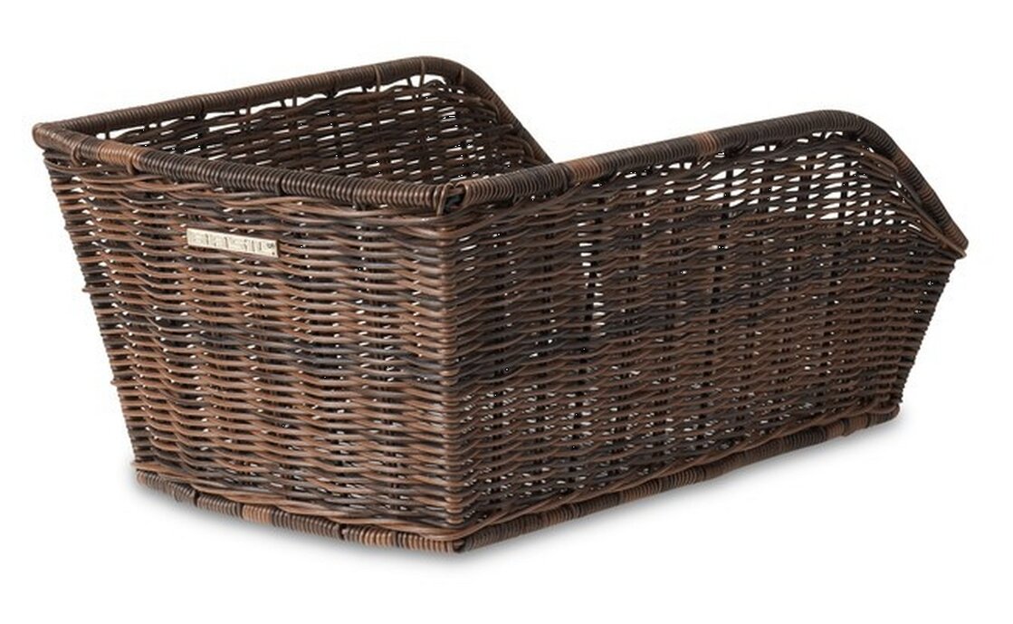 Basil Hinterradkorb Cento, Rattan Look, engmaschig